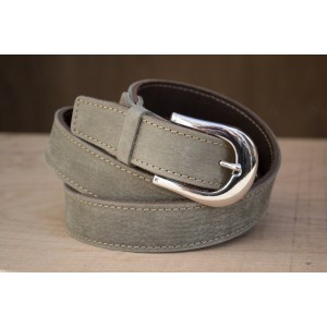 CEINTURE CUIR KAKI | La classique